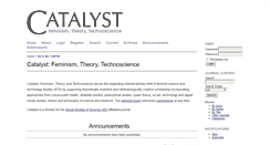 Desktop Screenshot of catalystjournal.org