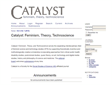 Tablet Screenshot of catalystjournal.org
